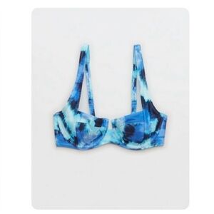 AE Women's Blue Tie-Dye Bra
